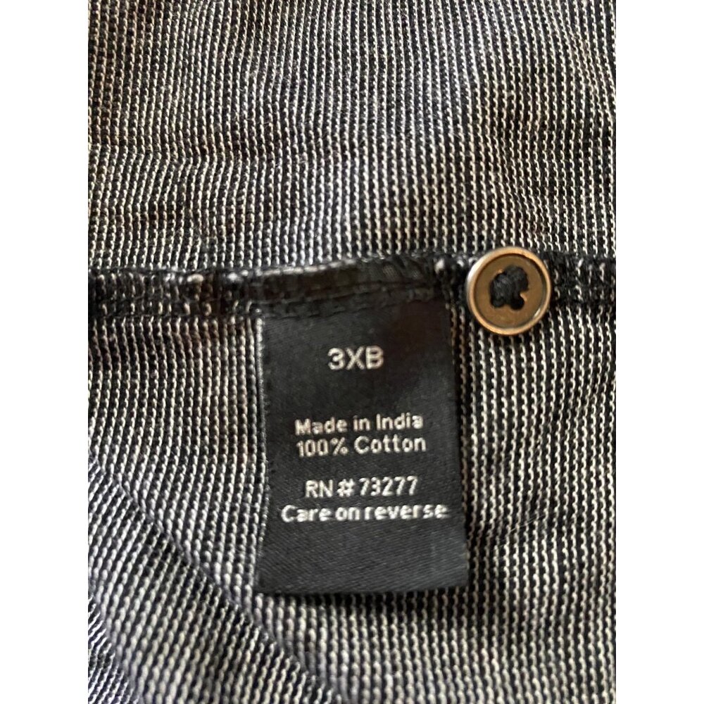 Apt. 9 Mens 3XB Polo Shirt Black Short Sleeve 100% Cotton Button Pockets Casual - Picture 4 of 5